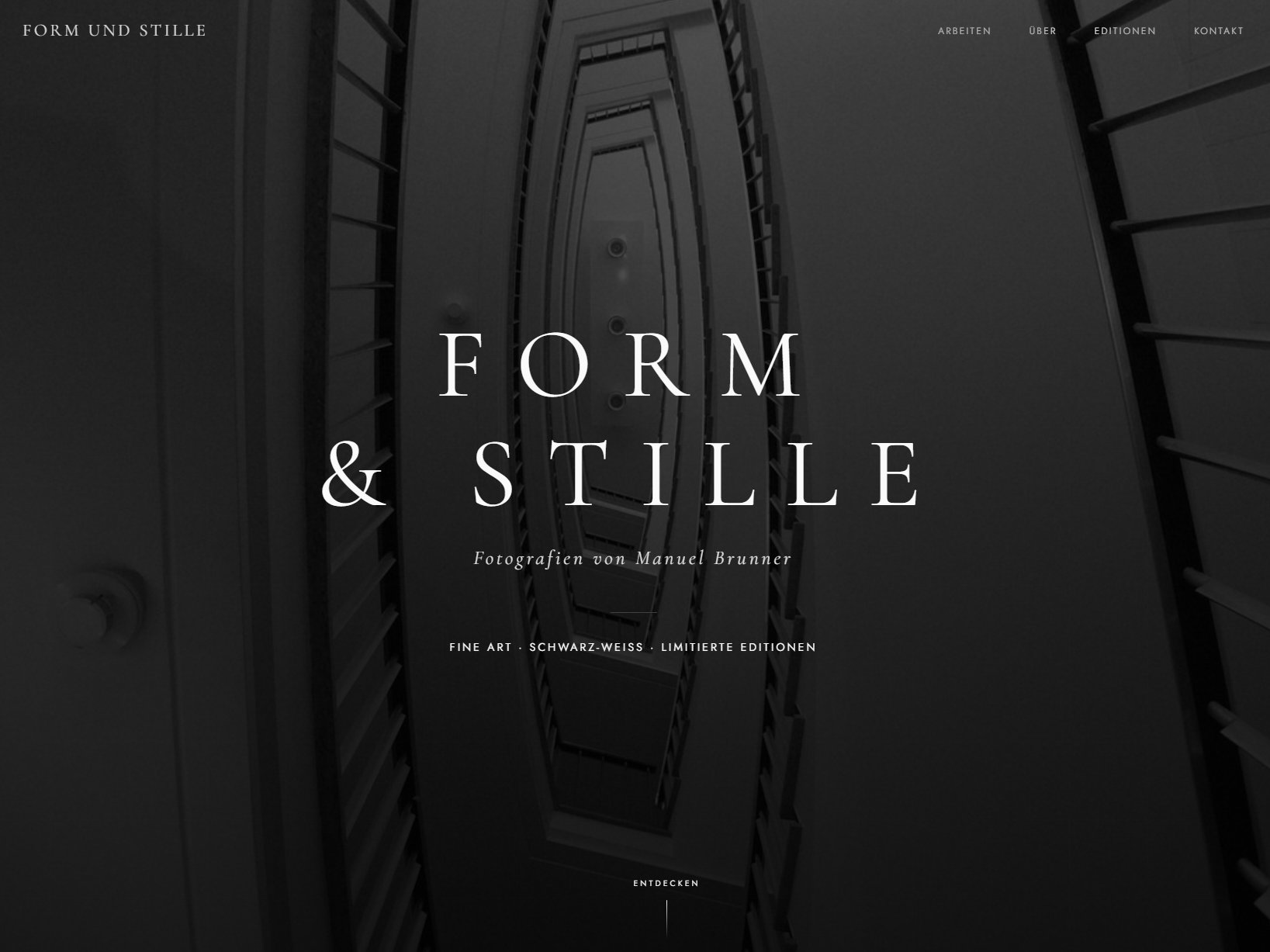 Screenshot formundstille.ch